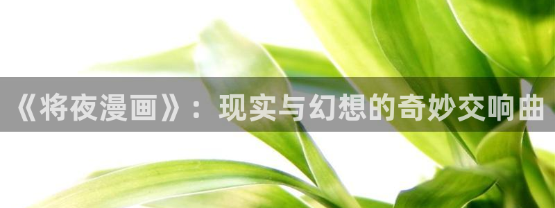 瞄趣动漫：《将夜漫画》：现实与幻想的奇妙交响曲
